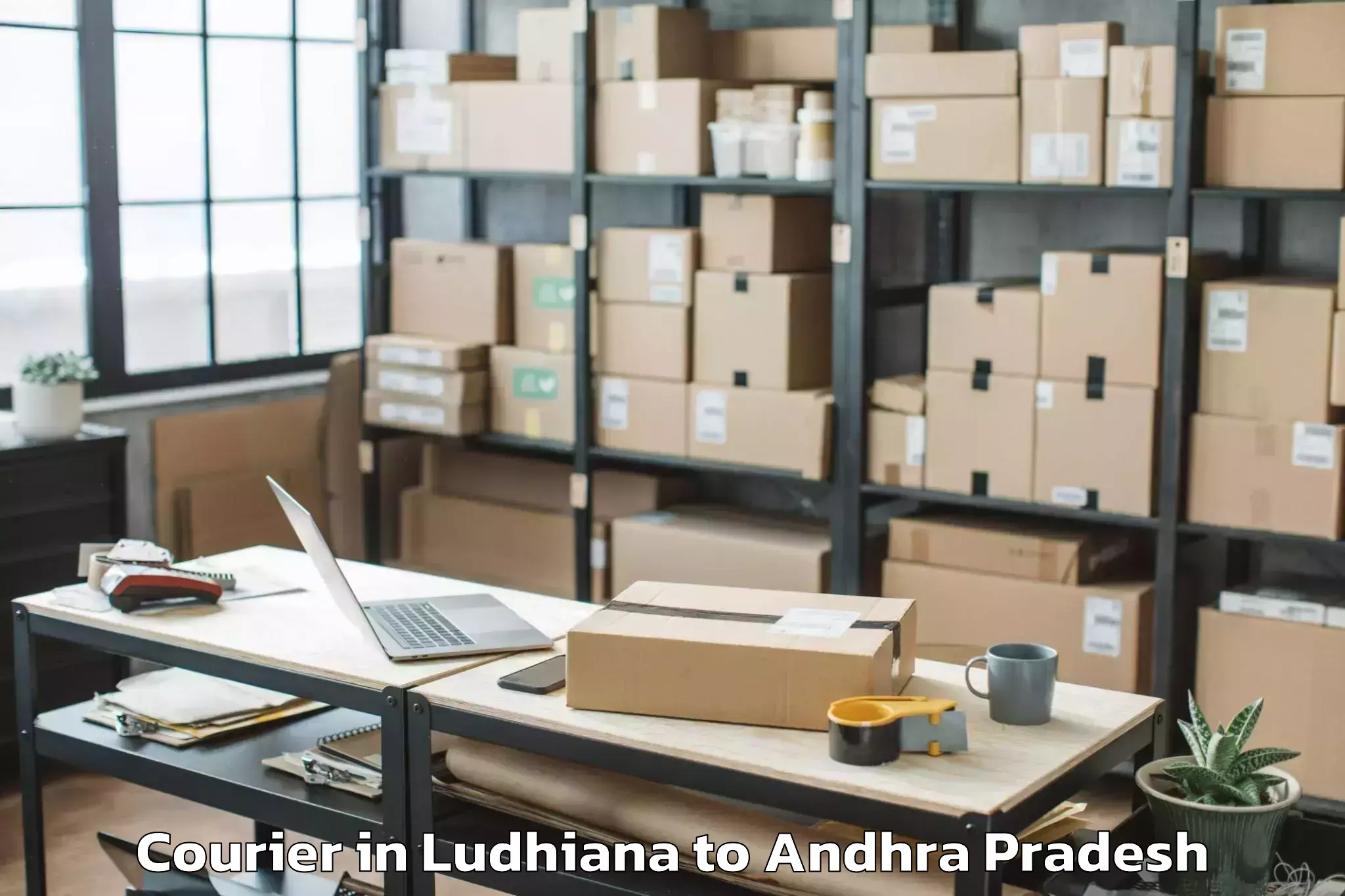 Book Ludhiana to Karamchedu Courier Online